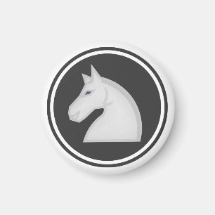 Imã Cavaleiro branco de parte de xadrez