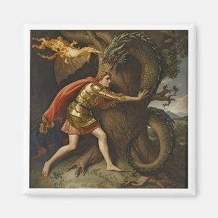 Imã Cavaleiro de Armadura Dourada vs. O Dragão