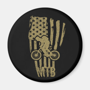 Imã Cavaleiro de bicicleta de montanha mtb