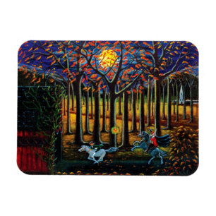 Ímã "cavaleiro decapitado "do Dia das Bruxas