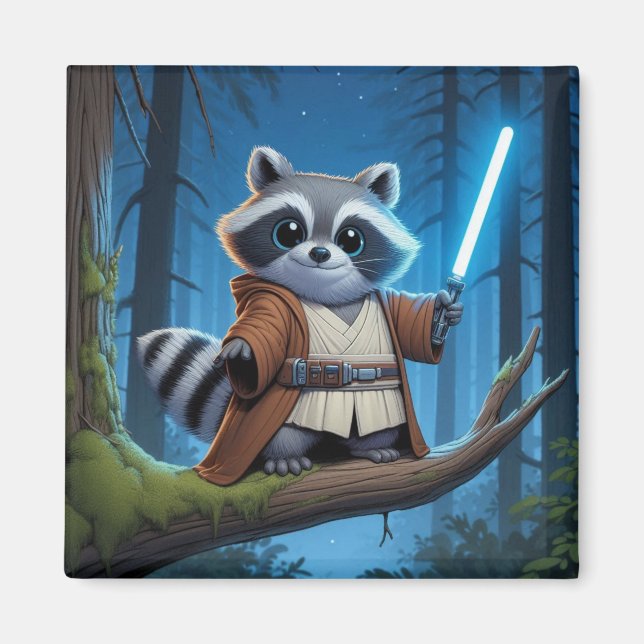 Imã Cavaleiro do Espaço de Panda do Lixo (Frente)