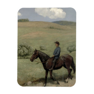 Ímã Cavaleiro em uma paisagem, 1894 (óleo a bordo)