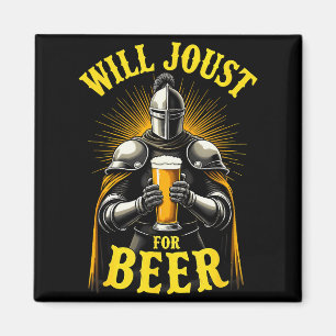 Imã Cavaleiro Medieval Renascentista Justará Por Cerve
