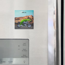 Imã Cavaleiro Personalizado da Gecko na Autoestrada do