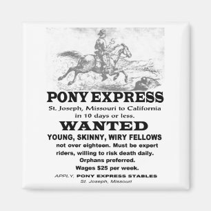 Imã Cavaleiro querido de Pony Express