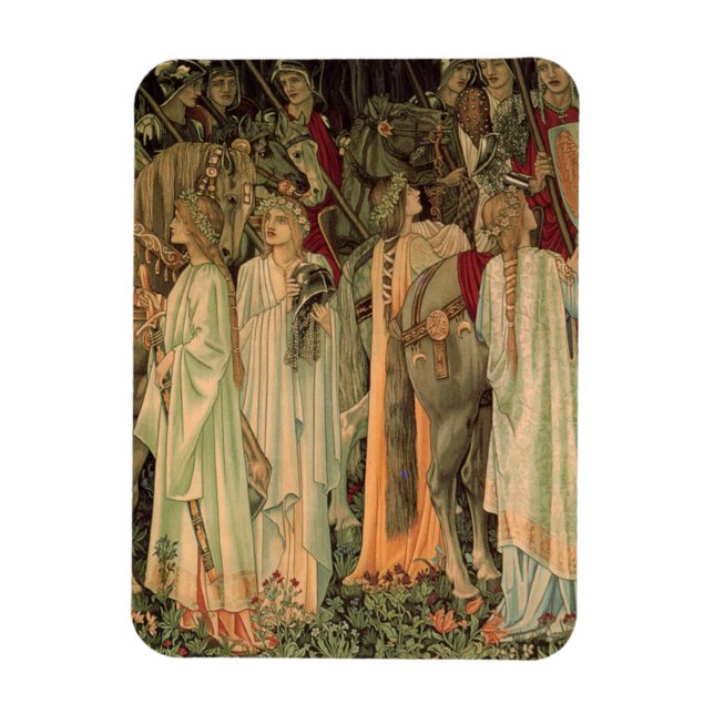 Ímã Cavaleiros medievais da Mesa redonda (Vertical)