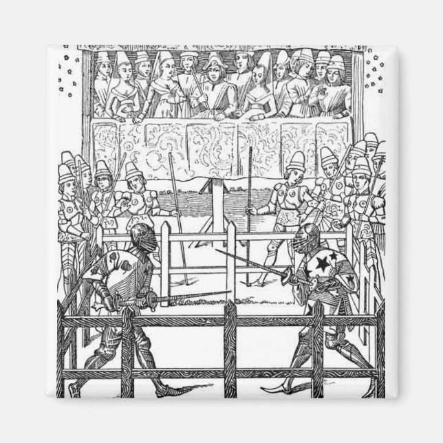Imã Cavaleiros Medievais Jousting (Frente)