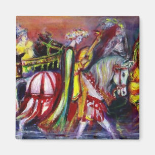 Imã CAVALEIROS no detalhe da NOITE