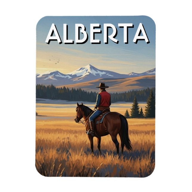 Ímã Cavalgada em Alberta no Canadá (Vertical)