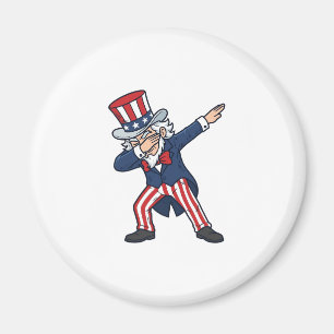 Imã Cavalheiro Patriótico Dabbing Design Vetorial Vint