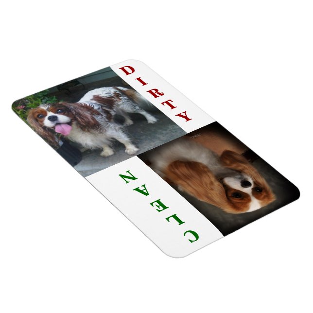 Ímã Cavalier King Charles Scarlet Dishwasher Magnet (Lado Direito)
