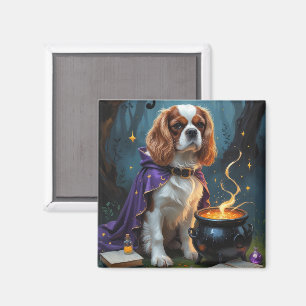 Imã Cavalier King Charles Spaniel Caprichoso Halloween