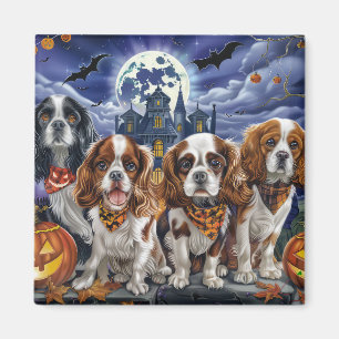 Imã Cavalier King Charles Spaniel Halloween Spooky
