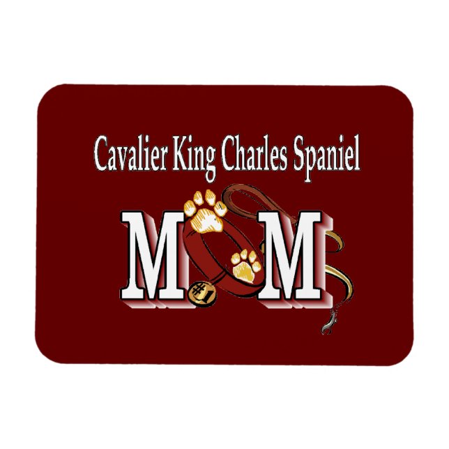 Ímã Cavalier King Charles Spaniel Mamãe Gifts (Horizontal)