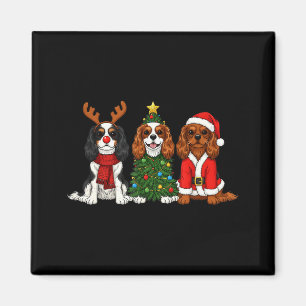 Imã Cavalier King Charles Spaniel Natalino Papai Noel