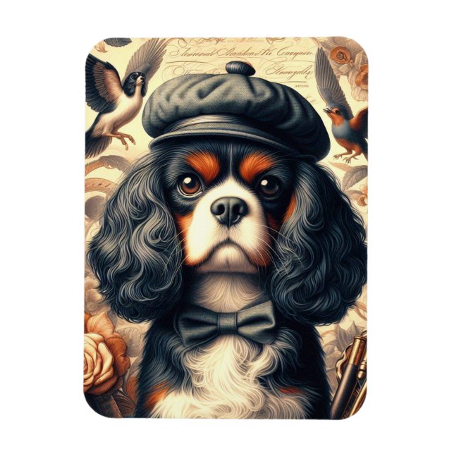 Ímã Cavalier King Charles Spaniel Painting (Vertical)