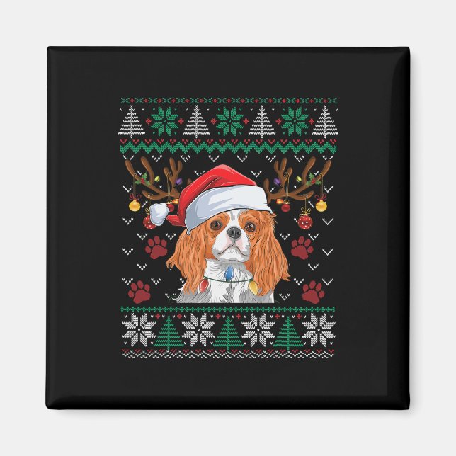 Imã Cavalier King Charles Spaniel Papais noeis Ugly Sw (Frente)
