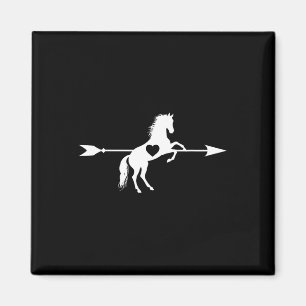 Imã Cavalo Adormecido Seta Cupida Cavalos do Coração S
