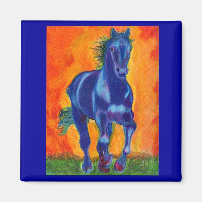 Imã Cavalo Azul Brilliano (Frente)