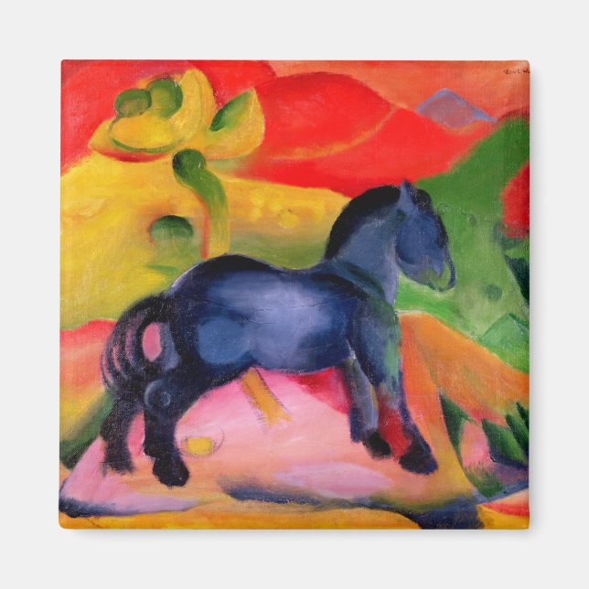 Imã Cavalo Azul Pequeno, 1912 (Frente)