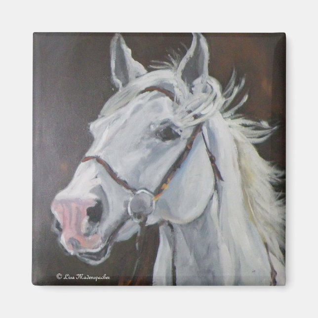 Imã Cavalo Branco (Frente)