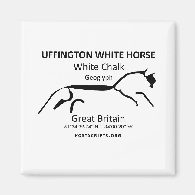 Imã Cavalo Branco de Uffington (Frente)