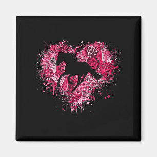 Imã Cavalo Cavaleiro Equestre Amor Raparigas Cavaleira