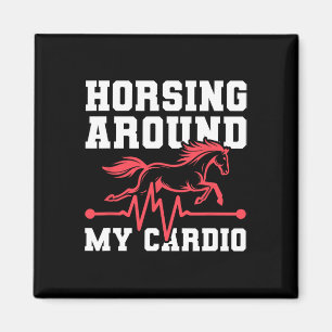 Imã Cavalo-Cavalo-Cavalo-Ridro - Horseback Ekg