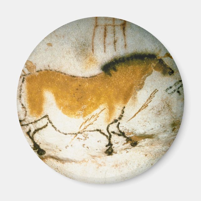 Imã Cavalo Chinês,Pinturas Rupestres da Caverna de Las (Frente)