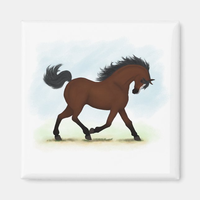 Imã Cavalo De Baía Com Blaze (Frente)
