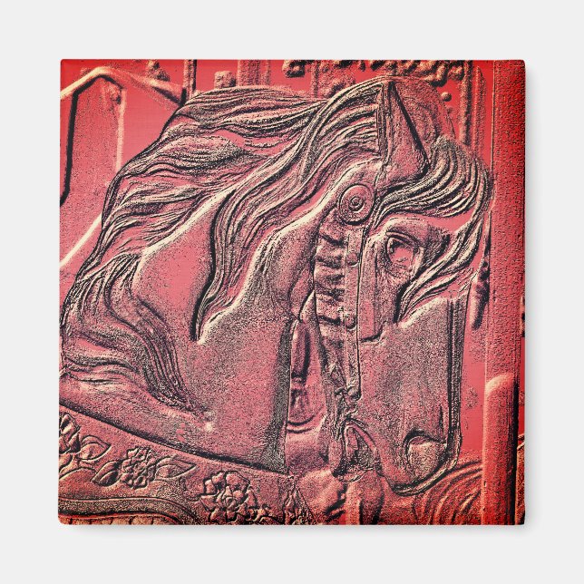 Imã Cavalo de Carrossel Arte  (Frente)