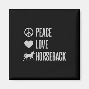 Imã Cavalo de Cavalo de Paz e Amor