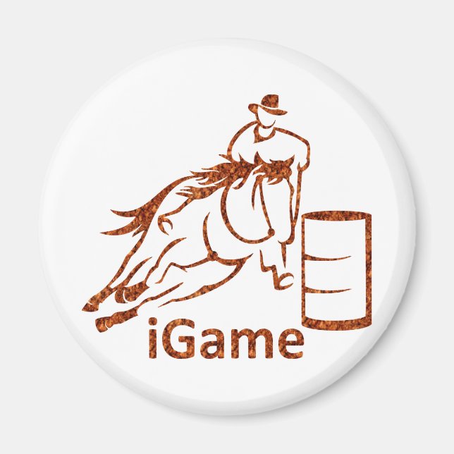 Imã Cavalo de Corrida de Barrel de iGame (Frente)