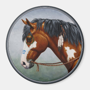 Imã Cavalo de Guerra Nativo da Baía de Pinto