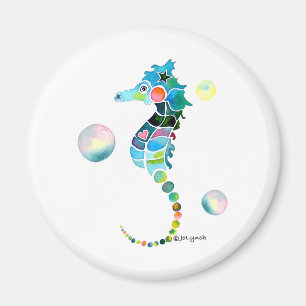 Imã Cavalo de mar com bolhas