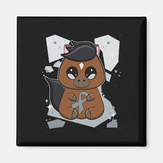 Imã Cavalo de raça pura com dislexia mundial de fita e (Frente)