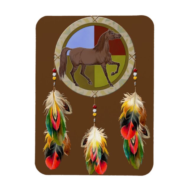 Ímã Cavalo de Sonho Sortudo (Vertical)