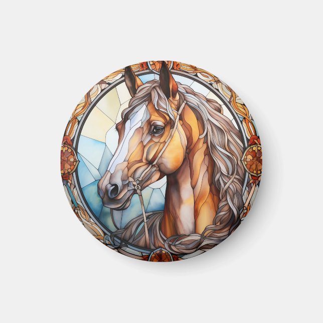 Imã cavalo de vidro (Frente)
