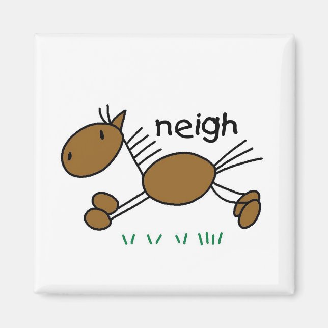 Imã Cavalo diz Camisetas próximos e presentes (Frente)