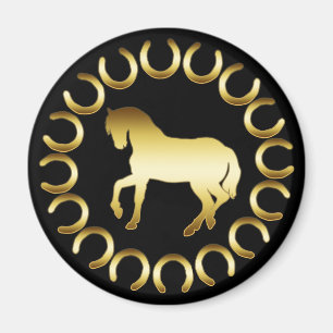 IMÃ CAVALO DOURADO