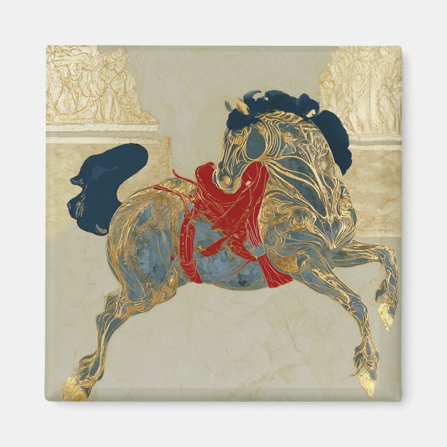 Imã Cavalo Dourado Imperial (Frente)