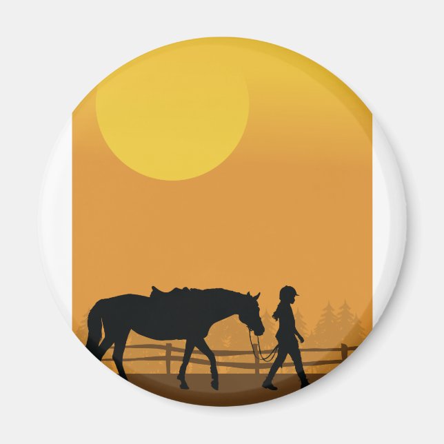 Imã Cavalo e Criança (Frente)