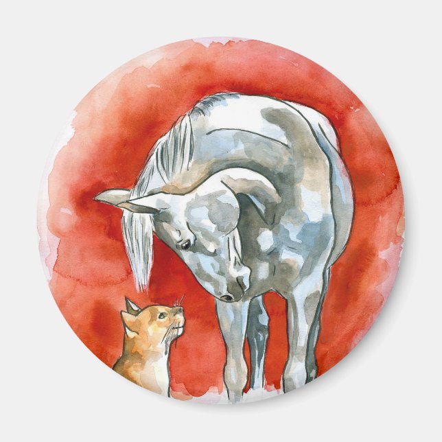 Imã Cavalo e Gato (Frente)