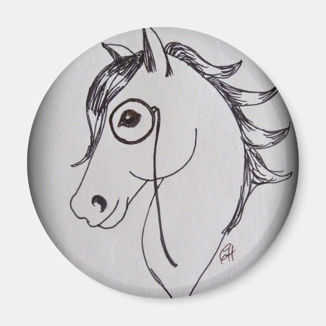 Imã Cavalo e monóculo (Frente)