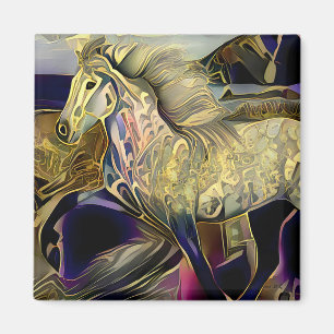 Imã Cavalo Islandês Art Déco