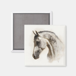 Imã Cavalo Lusitano Equestre Moderno Elegante