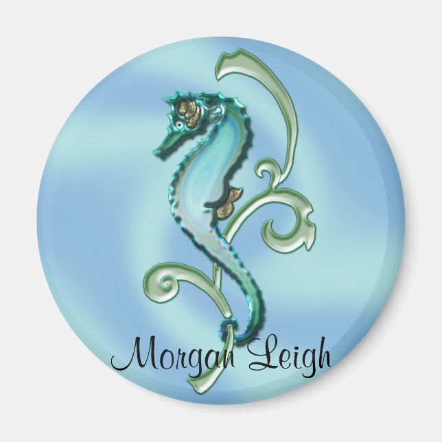 Imã Cavalo-marinho na alga (Frente)