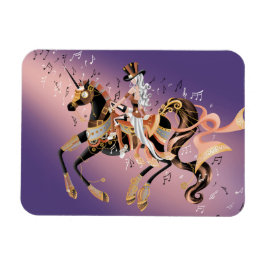 Ímã Cavalo Mecânico Steampunk & Magnet Flexível para D