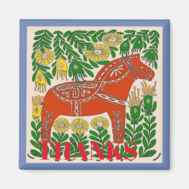 Imã Cavalo, Suecia, editar ou adicionar texto (Frente)