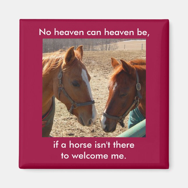 Imã Cavalos Anjos - ímã (Frente)